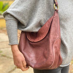 Frye Cognac Leather Campus Hobo Bag